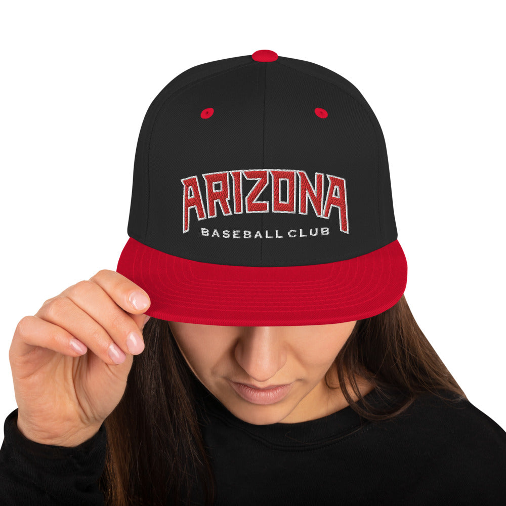 Arizona BBC Black/Red Embroidered Snapback Hat