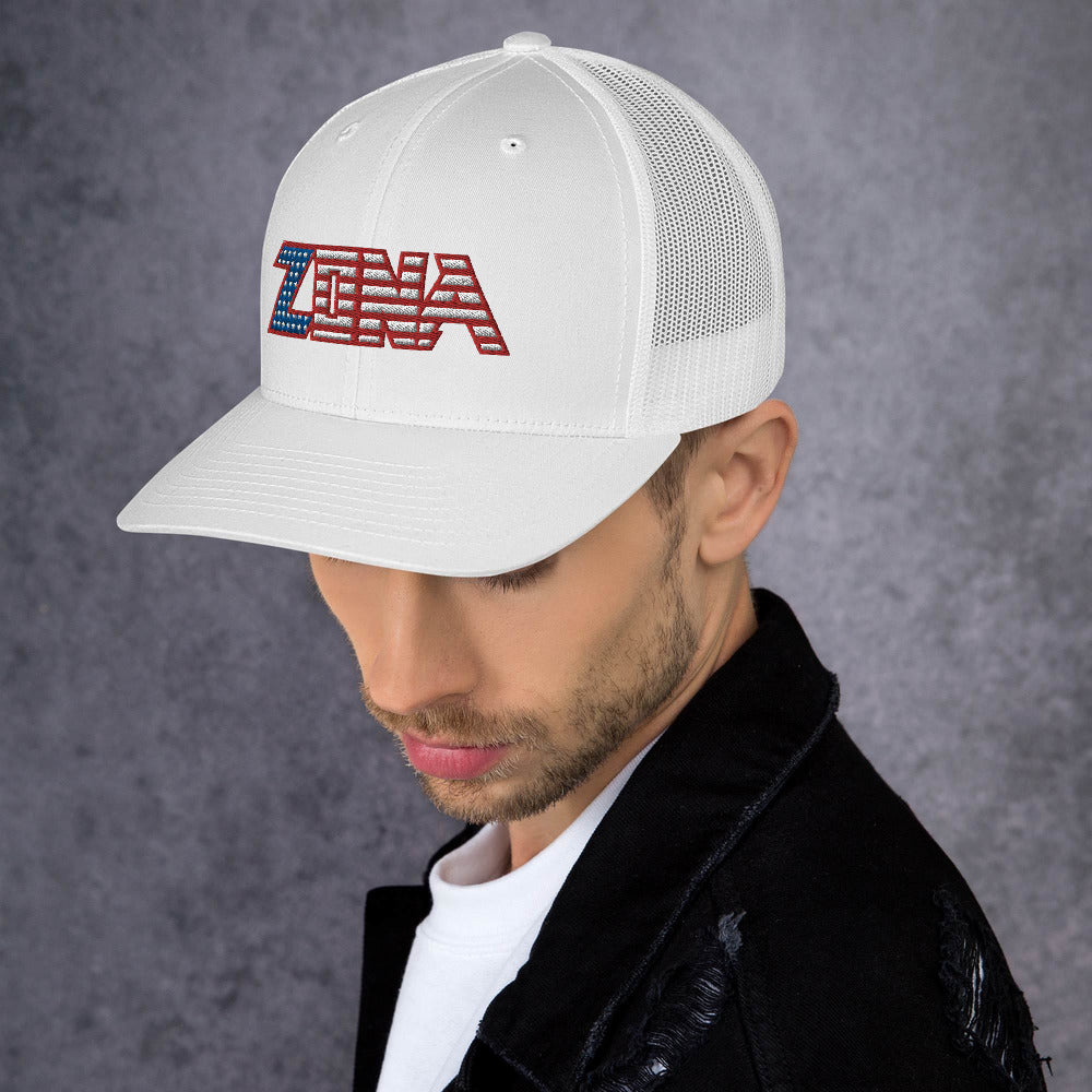 Zona USA Embroidered Trucker Cap