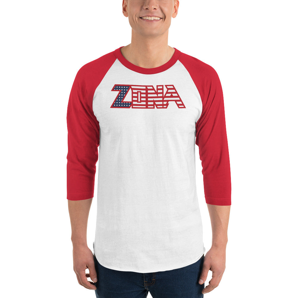 Zona Usa 3/4 sleeve raglan shirt