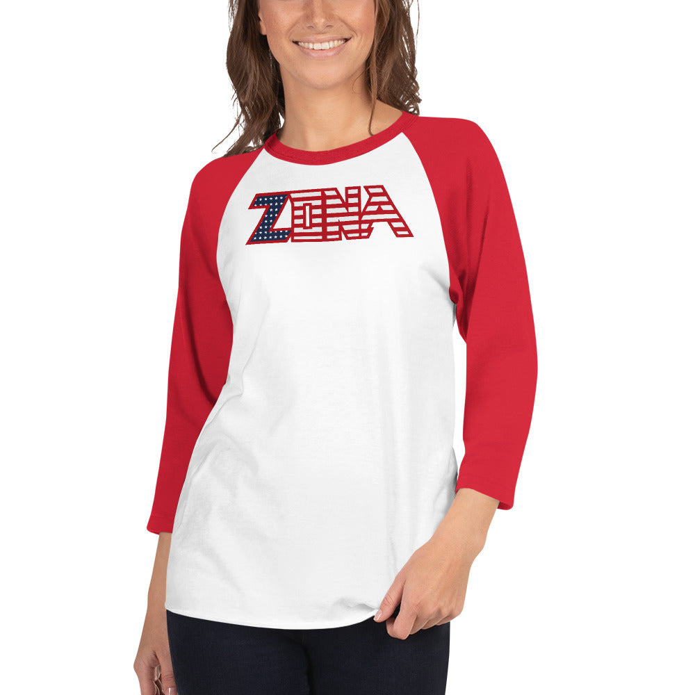 Zona Usa 3/4 sleeve raglan shirt