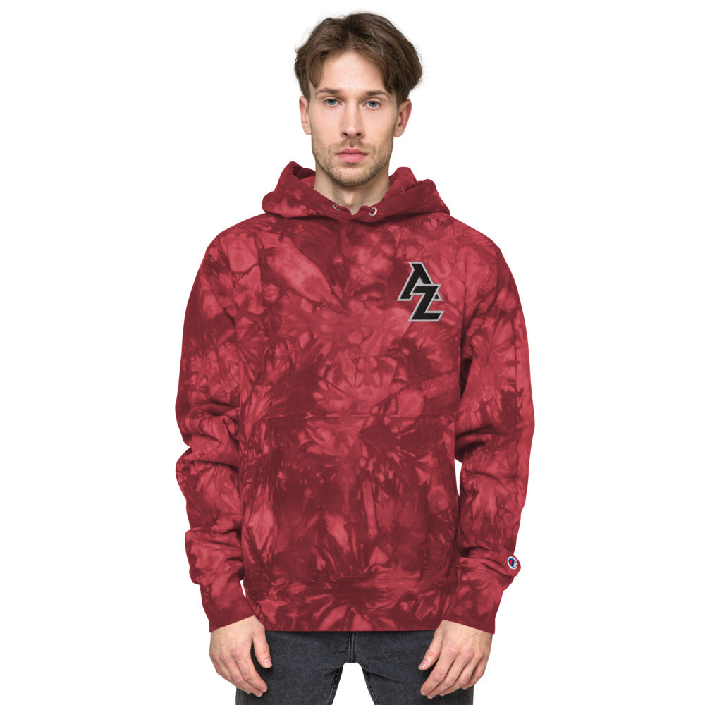 AZ Embroidered Unisex Champion tie-dye hoodie